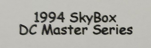 1994 skybox master - skybox, dc