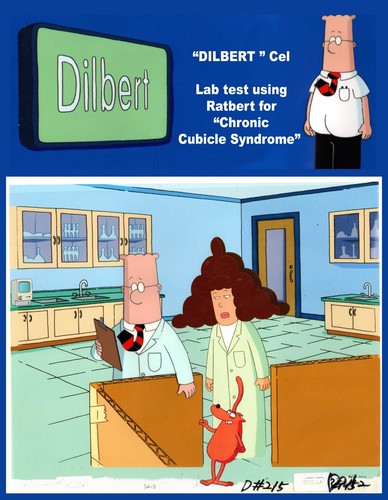 Dilbert animation cel - dilbert,