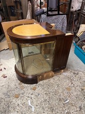 Bow Glass Mahogany End Counter Section