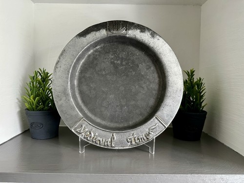 Pewter plate medieval - pewter, times