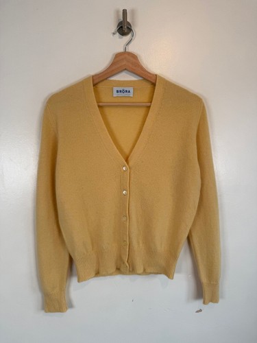 Brora cardigan size yellow - cardigan,