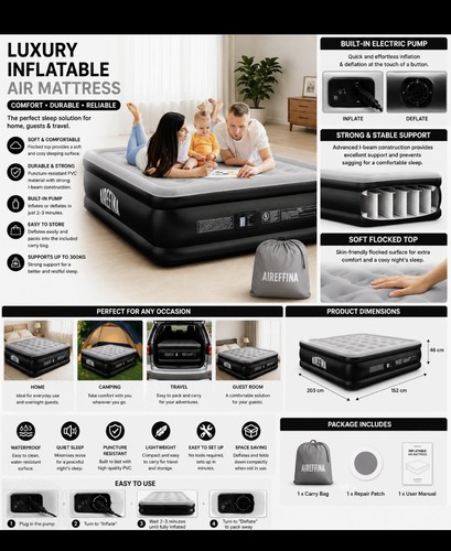 Airefina king inflatable - airefina,