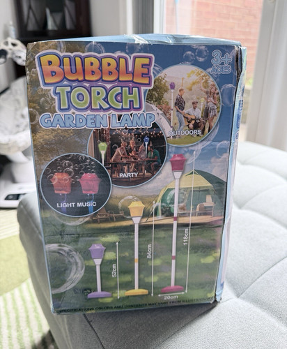 Led bubble torch garden - led, lamp