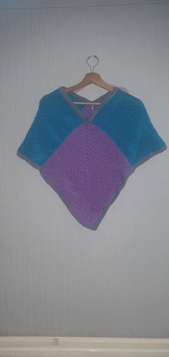 Handmade crochet poncho - handmade, size