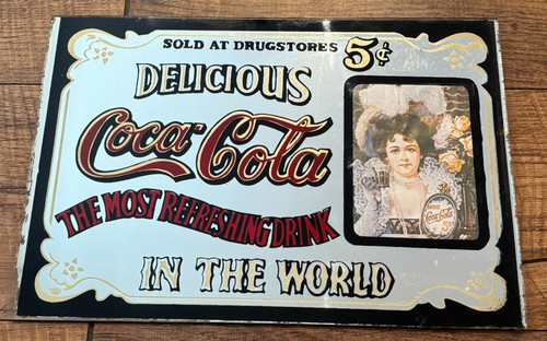 Coca cola vintage mirror - vintage,
