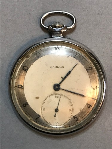 Soviet russian pocket watch - soviet,