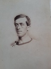 CDV Handsome Man Athlete Runner in Sports Shirt by Spink of Brighton Photo yy