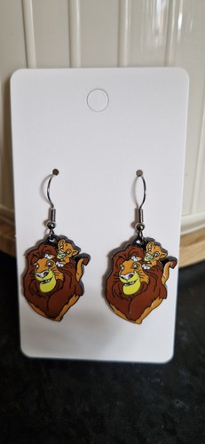 Lion king earrings organza - lion,