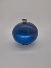 John Bedding Studio Pottery Round Blue Vase