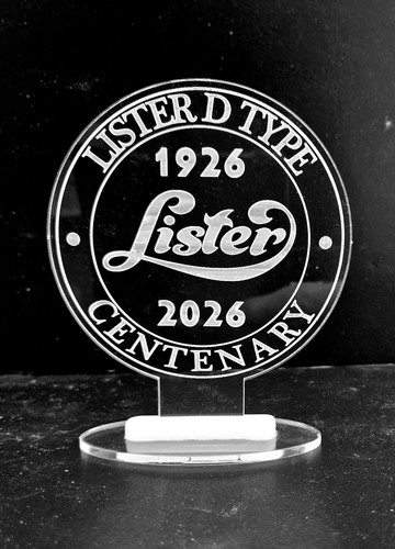 Lister type centenery plaque - lister, d
