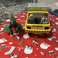 Playmobil Dustbin Truck Lorry 3780 And Dragon Bundle Vintage Retro 