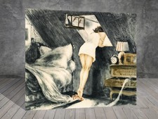 Louis Icart Attic Room LADY