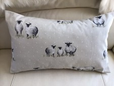 Fryetts Sheepy Sheep 12 X 20” Handmade Cushion