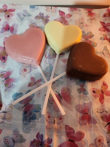 Chocolate heart lollipop - heart,