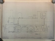 LOCOMOTIVE DRAWING#4　0-4-0