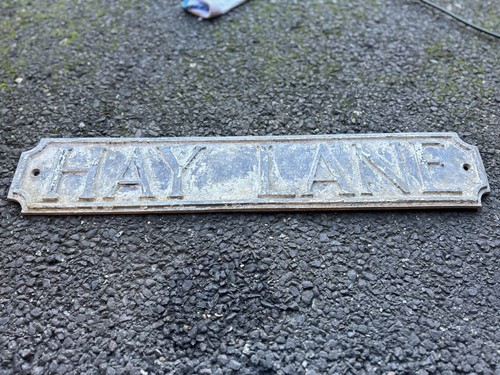 Vintage road sign hay - hay, 27