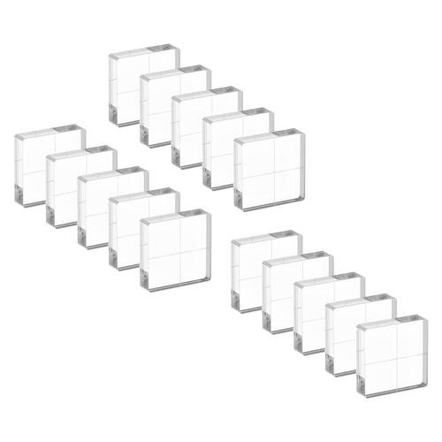 Acrylic stamp block - 15, pack