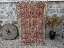 5x8 Red Vintage Floral Carpet