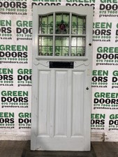 LEADED GLASS FRONT DOOR 1930S