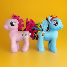 My Little Pony 12" Scribble Me Pinkie Pie Rainbow Dash Plush Toys 2021 *No Pens*