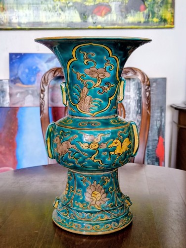 15thc ming fahua vase - 15thc,