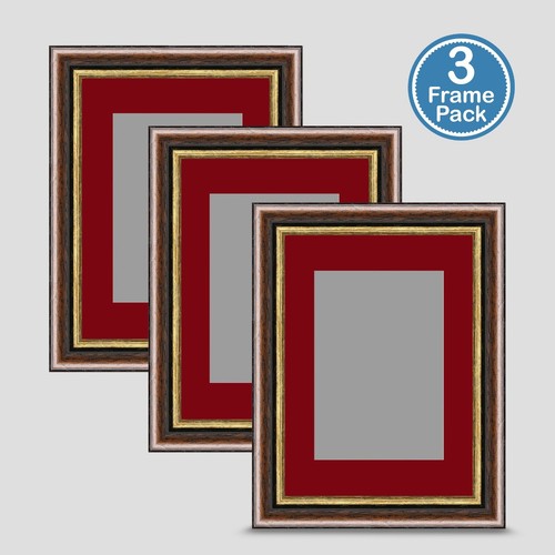 Photo frame brown - frame, gold