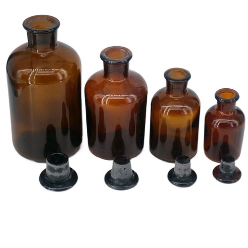 2500ml brown glass narrow - brown,