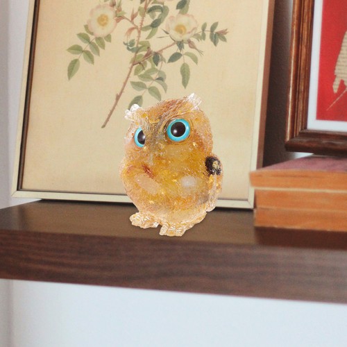 Decorative crystal owl - owl, statue
