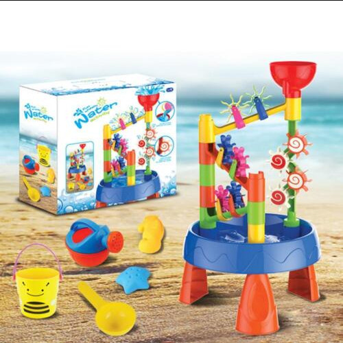 Sand water table play - water, set
