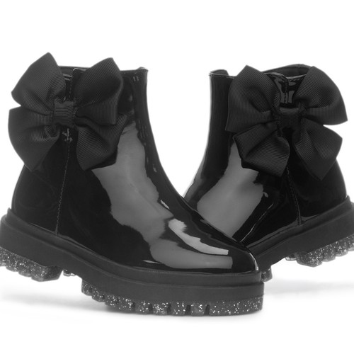 Walkright girls boots black - walkright,