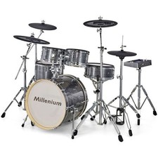 Millennium MPS1000-E Electronic Drum Kit Dbl Bass Pedal Stool Roland Yamaha