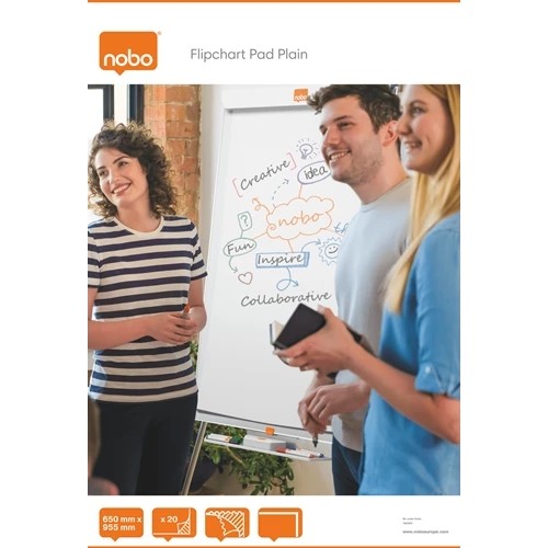 Nobo flipchart pad plain - nobo,