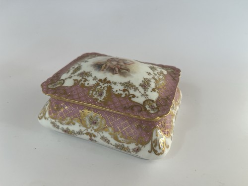 Dresden porcelain trinket - dresden,