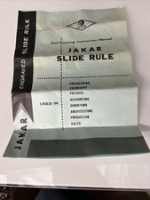 Vintage Jakar slide rule Instruction Manual
