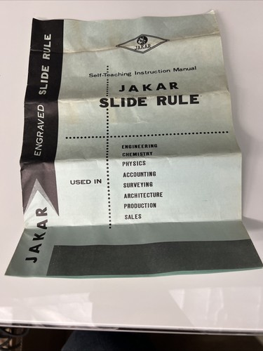 Vintage jakar slide rule - jakar,