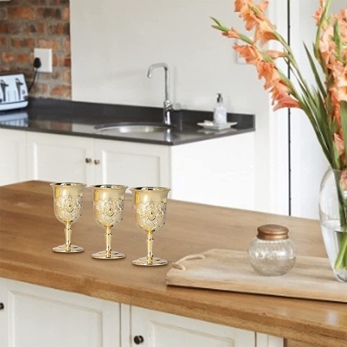 Pcs metal white - wine, glass