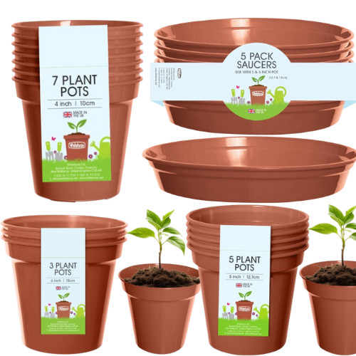 Inch plant pots plastic - plant,