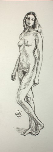 Original female charcoal - original,