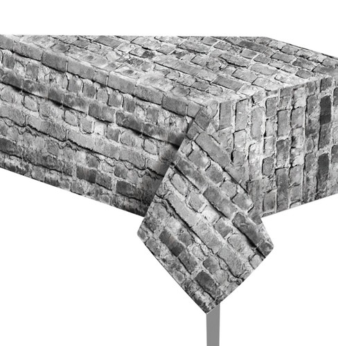 Brick wall tablecloth birthday - brick,
