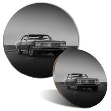 Mouse Mat & Coaster Set - BW -