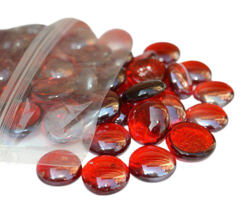Glass pebbles vase - glass, wedding