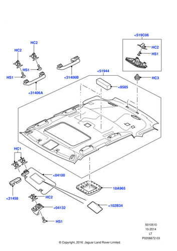 Land rover genuine lr029944 - land,