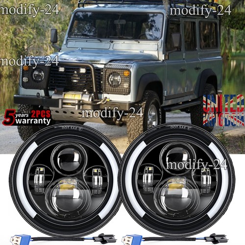 Inch led headlight - pair, land