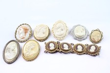 Cameo Jewellery True Vintage Staybrite Panel Early Plastic x 8