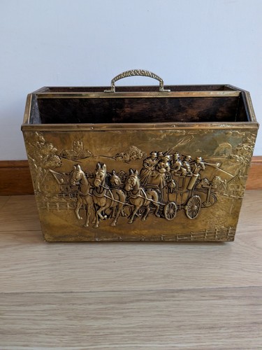 Lovely antique brass magazine - lovely,