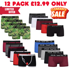12 PACK 3,6 MENS CLASSIC BOXER