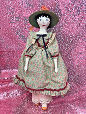 Vintage Peg Wooden Girl Doll