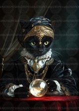 Black Cat Fortune Teller in