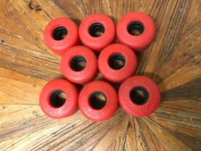 kryptos skateboard/ rollerskate wheels red 1970's
