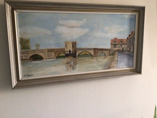 Framed original signed oil - original,